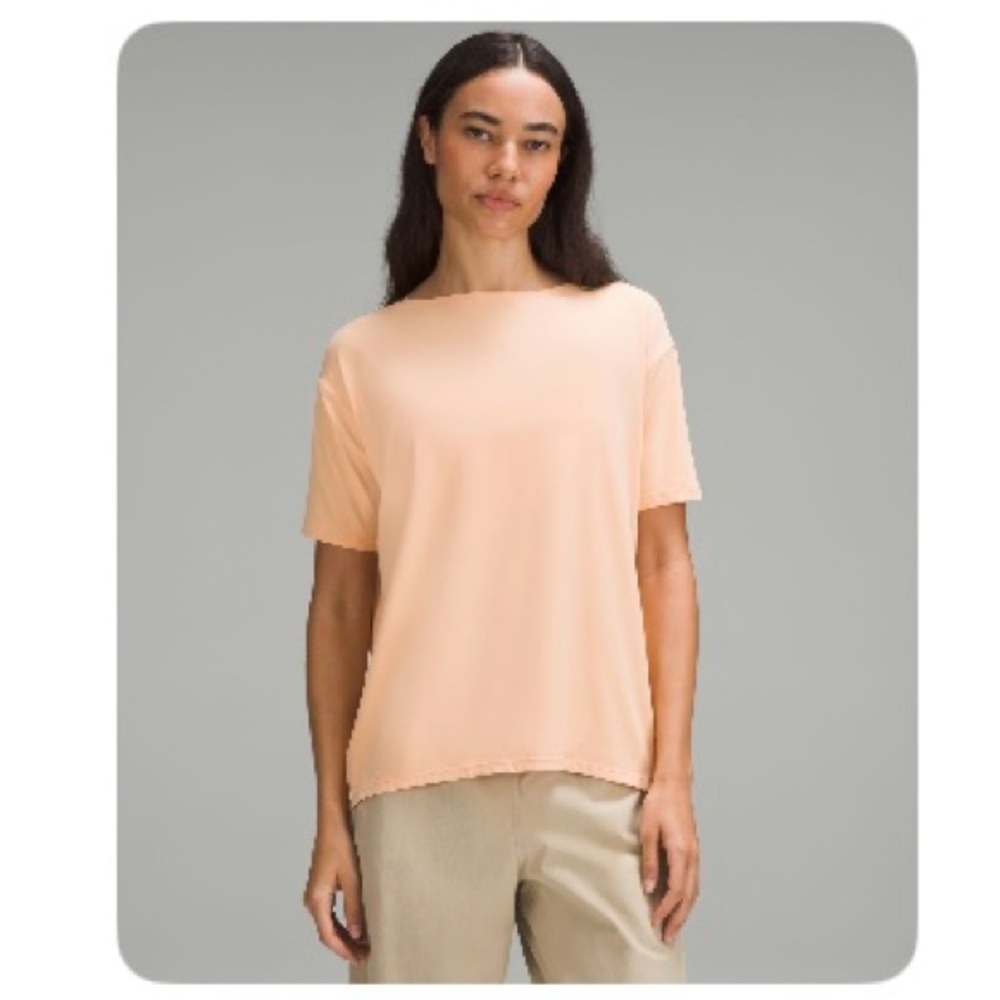 lululemon athletica Back in Action Short Sleeve Tee - peach
